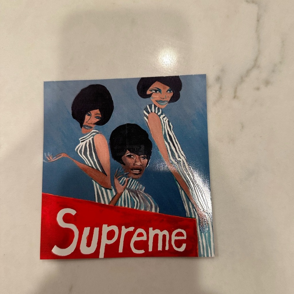 Supreme Red and Blue Retro Art Print